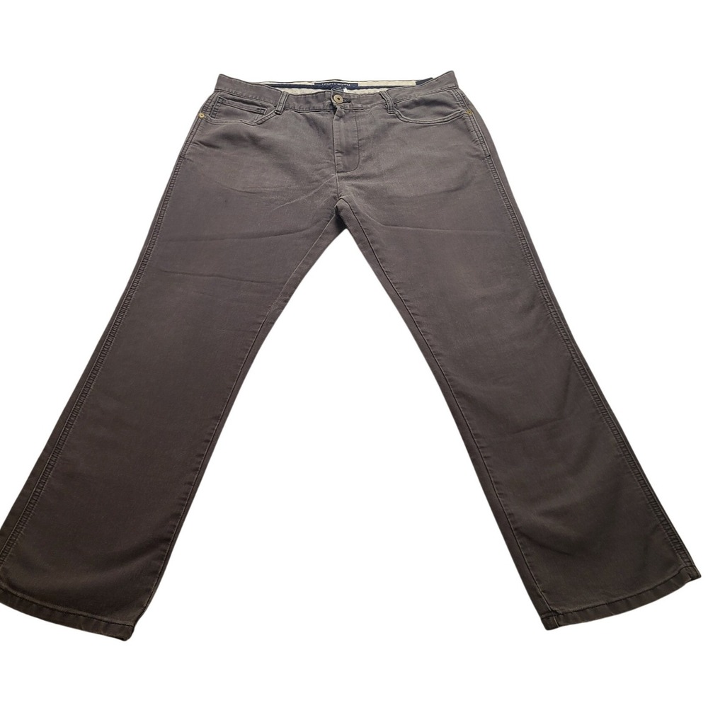 Tommy Hilfiger Men's Corduroy Pants 33x30 Gray‎ Straight Leg 5-Pocket Trousers